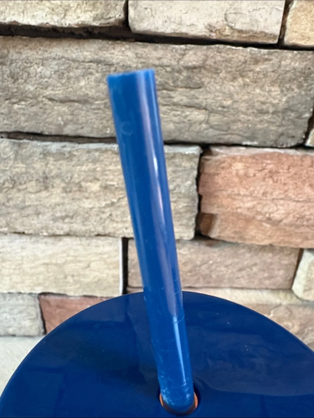 Kate Spade New York plastic drink tumbler with lid and straw